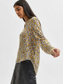 Greta Luna Long Sleeve Top - Dark Navy