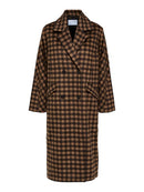 New Element Check Wool Coat - Java Check