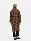 New Element Check Wool Coat - Java Check