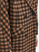 New Element Check Wool Coat - Java Check