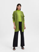 Lulu Long Cardigan - Dark Citron Melange