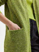 Lulu Long Cardigan - Dark Citron Melange