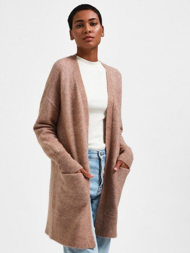 Lulu Long Cardigan - Amphora Melange