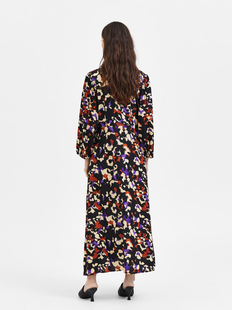 Holda 7/8 Ankle Dress - Black Print