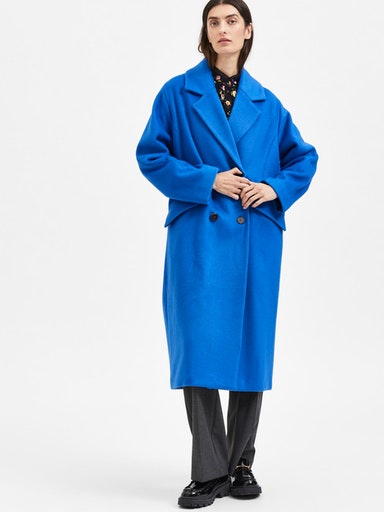 New Element Wool Coat - Princess Blue