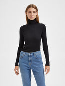 Lydia Rollneck Jumper - Black