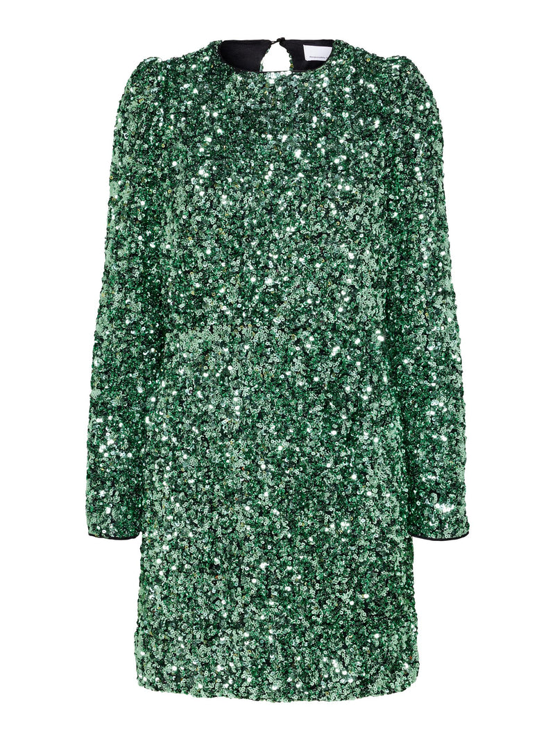 Colyn Short Sequins Dress - Loden Frost