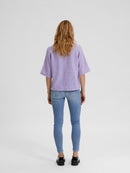 Lipsie Short Sleeve Jumper - Violet Tulip