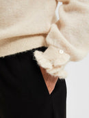 Sia Round Neck Jumper - Birch Melange