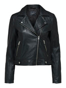 Katie Leather Jacket - Black