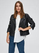 Katie Leather Jacket - Black