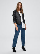 Katie Leather Jacket - Black