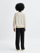 Magda Wool Round Neck Jumper - Birch