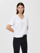 Standard V Neck Tee - Bright White