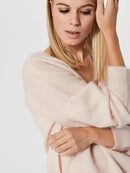 Livana V Neck Jumper - Rose