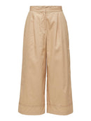 Wave Crop Trouser - Beige