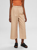 Wave Crop Trouser - Beige