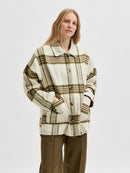 Nikita Check Shirt Jacket - Sandshell