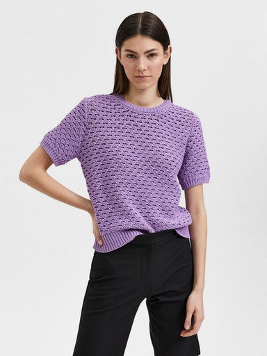 Sisley Short Sleeve Knit - African Violet
