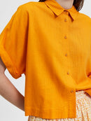 Gulia Cropped Shirt - Iceland Poppy