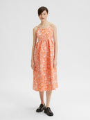 Selma Midi Dress - Iceland Poppy