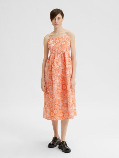 Selma Midi Dress - Iceland Poppy