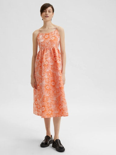 Selma Midi Dress - Iceland Poppy