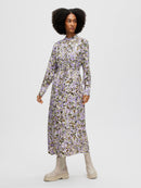 Katrin Ankle Dress - Sandshell Print