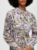 Katrin Ankle Dress - Sandshell Print