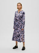 Aronia AOP Shirt Dress - Orchid Petal Print