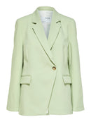 Doah Asymmetric Blazer - Celadon Green