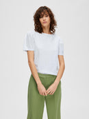 Ofelia Round Neck T-Shirt - Bright White
