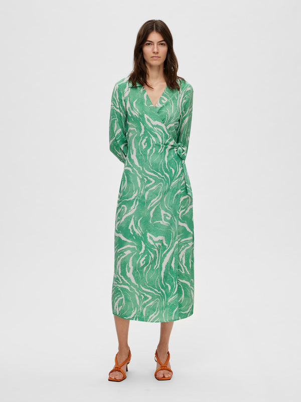 Sirine Wrap Dress - Absinthe Green