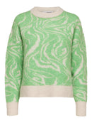 Sissi Round Neck Jumper - Absinthe Green/Birch
