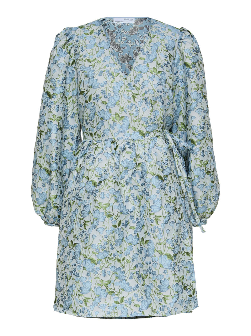 Aliana Jacquard Dress - Blue Heron