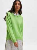 Lulu Round Neck Jumper - Greenery