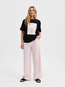 Manda Short Sleeve Printed T-Shirt - Black