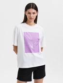 Manda Short Sleeve Printed T-Shirt - Bright White