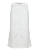 Gerda Denim Max Skirt - Snow White