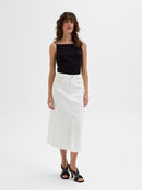 Gerda Denim Max Skirt - Snow White