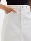 Gerda Denim Max Skirt - Snow White