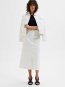 Gerda Denim Max Skirt - Snow White