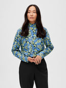 Jana AOP Blouse - Ultramarine Print