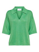 V Neck Collar Jumper - Absinthe Green