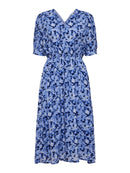 Adrienne Smock Dress - Blue Heron