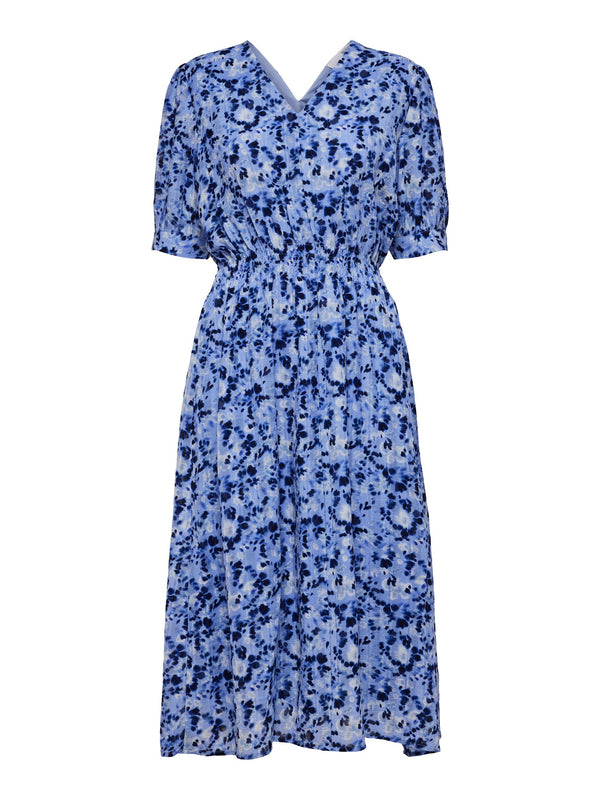 Adrienne Smock Dress - Blue Heron