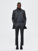 Morrison Wool Coat - Dark Grey Salt/pepper