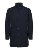 Morrison Wool Coat - Dark Sapphire Twill