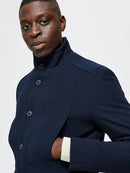 Morrison Wool Coat - Black Twill