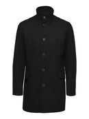 Morrison Wool Coat - Black Twill